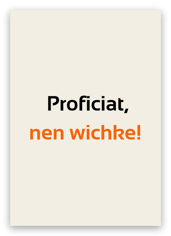 Twentse geboortekaart, Nen wichke
