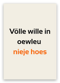 Twentse verhuiskaart met de tekst: Völle wille in oewleu nieje hoes