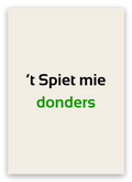 Twentse sorrykaart met de tekst: ’t Spiet mie donders